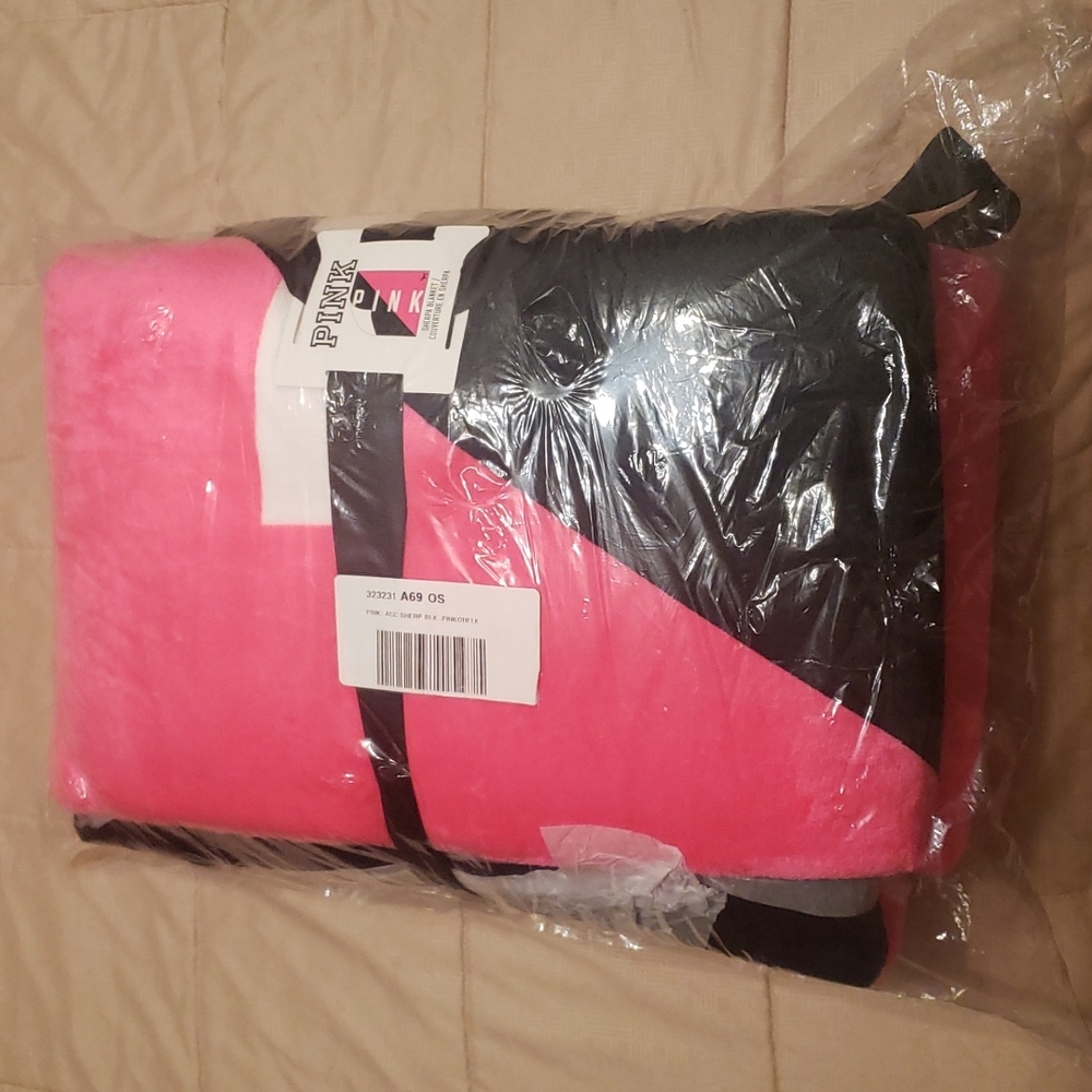 Victoria's Secret Pink Sherpa Blanket